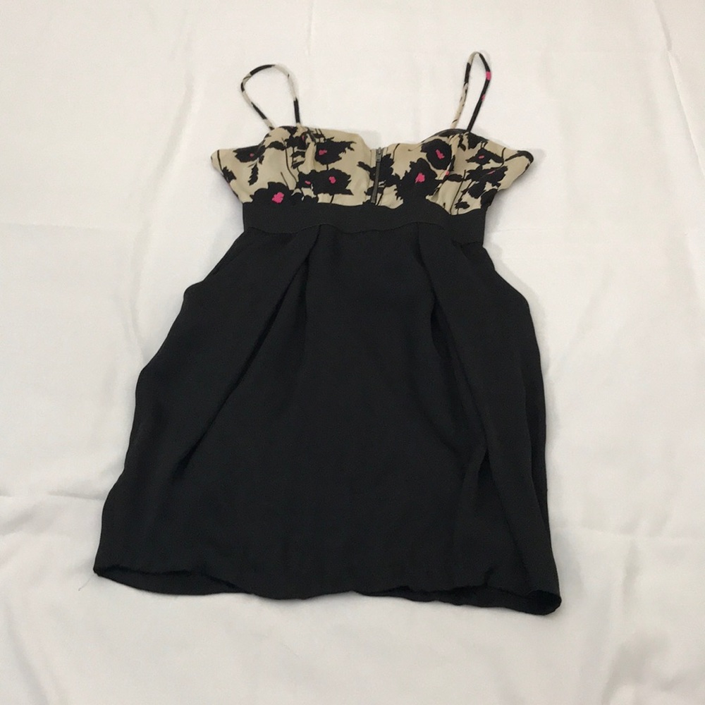 Black with flower Pattern Dress